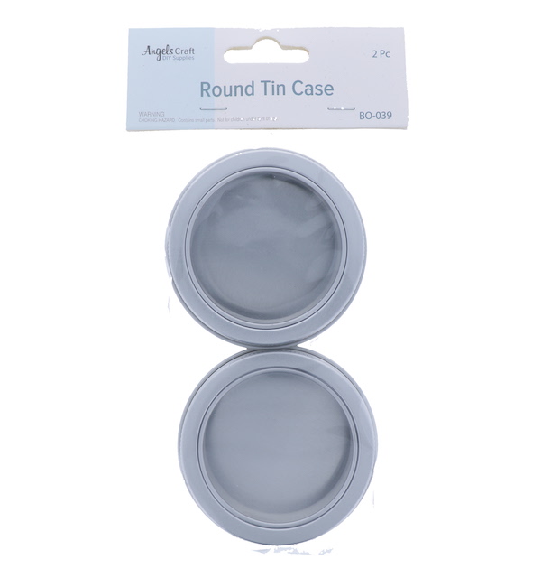 ROUND TIN CASE WITH WINDOW 2 PACK 60 ML  