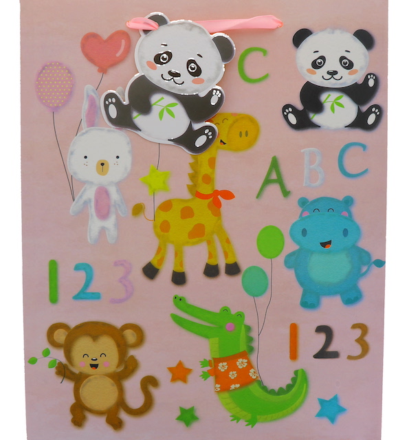 ABC 123 BABY LARGE GIFT BAG  