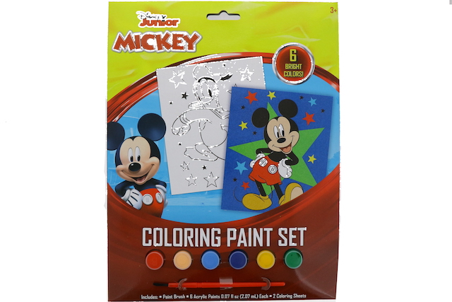 MICKEY MOUSE COLORING PAINT SET  XXX