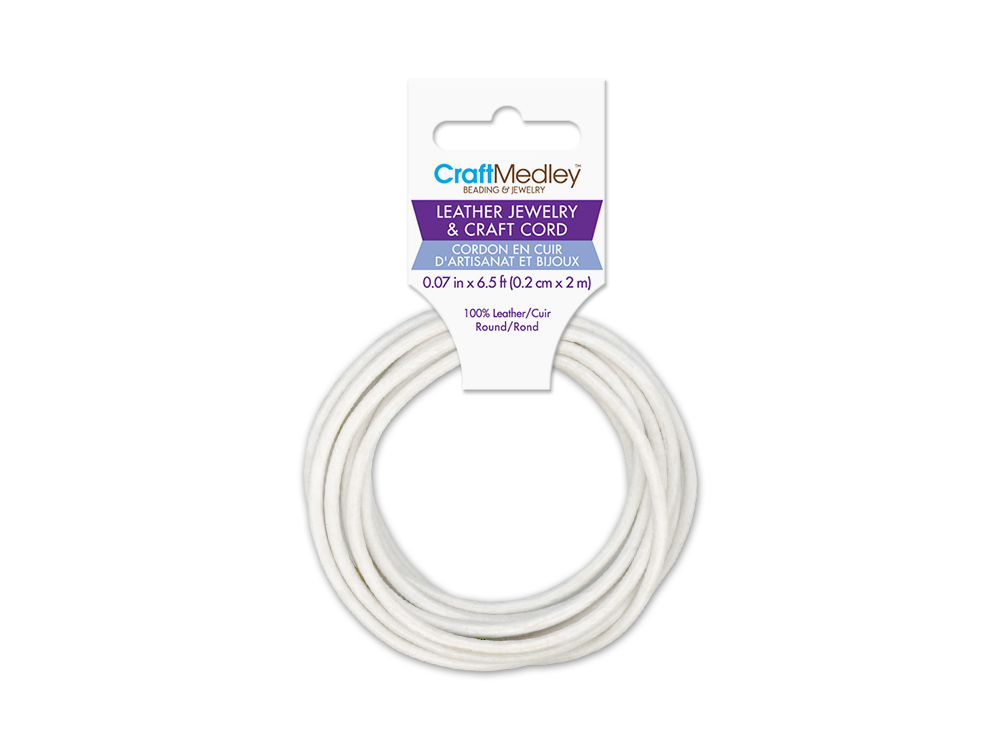 1.99 LEATHER CORD 2MM ROUND NATURAL  XXX
