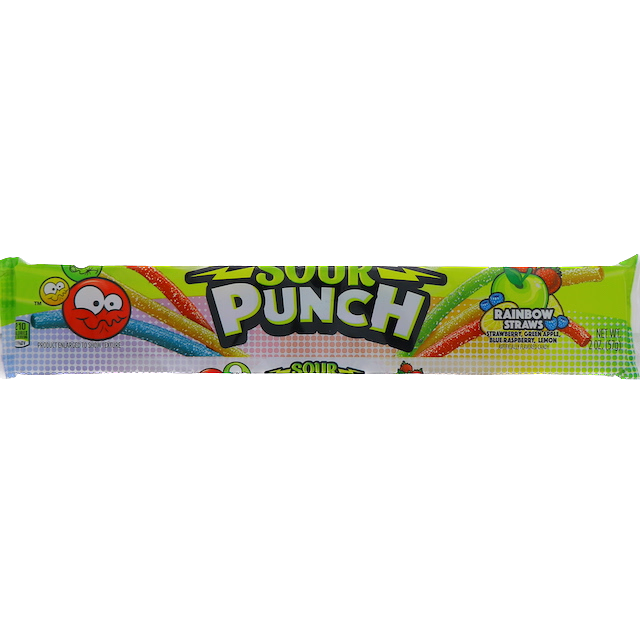 SOUR PUNCH RAINBOW STRAW  