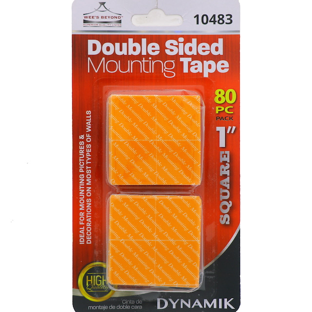 DOUBEL SIDED TAPE 1 INCH SQUARE  