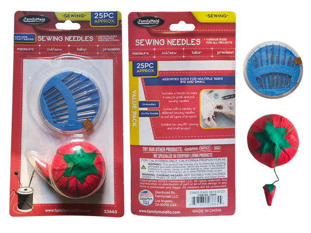 1.99 SEWING NEEDLES 25 PC