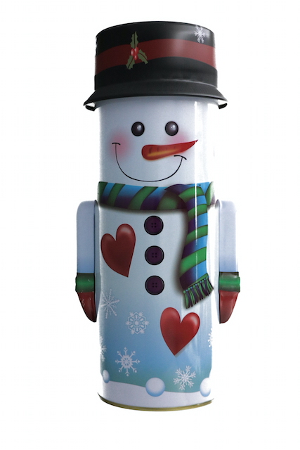 4.99 SNOWMAN TIN BOX  