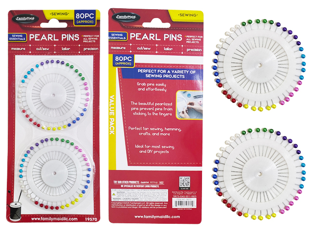 1.99 PEARL PINS 80 PC 