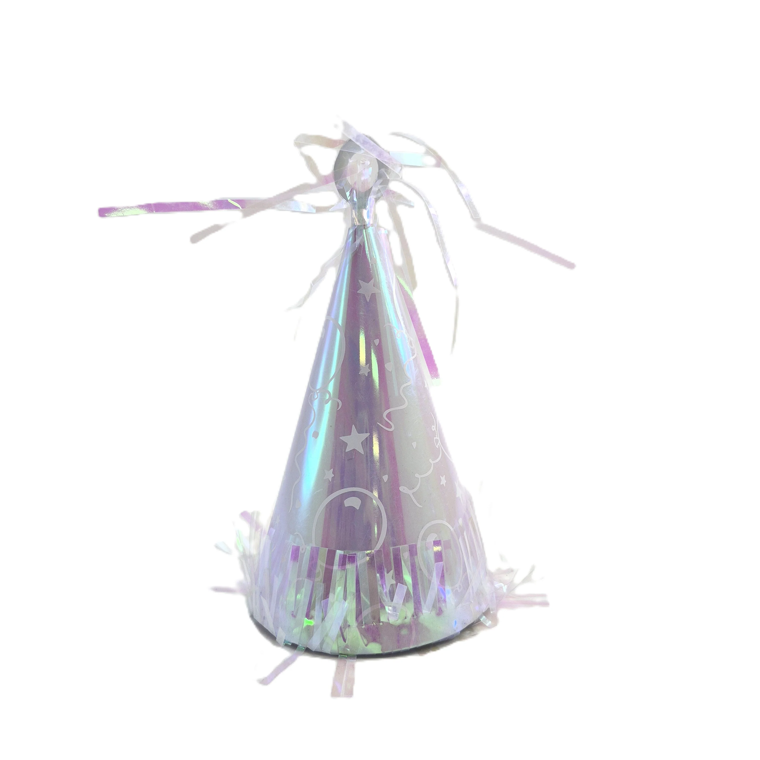 1.99 SILVER PARTY HAT BALLOON WEIGTH 