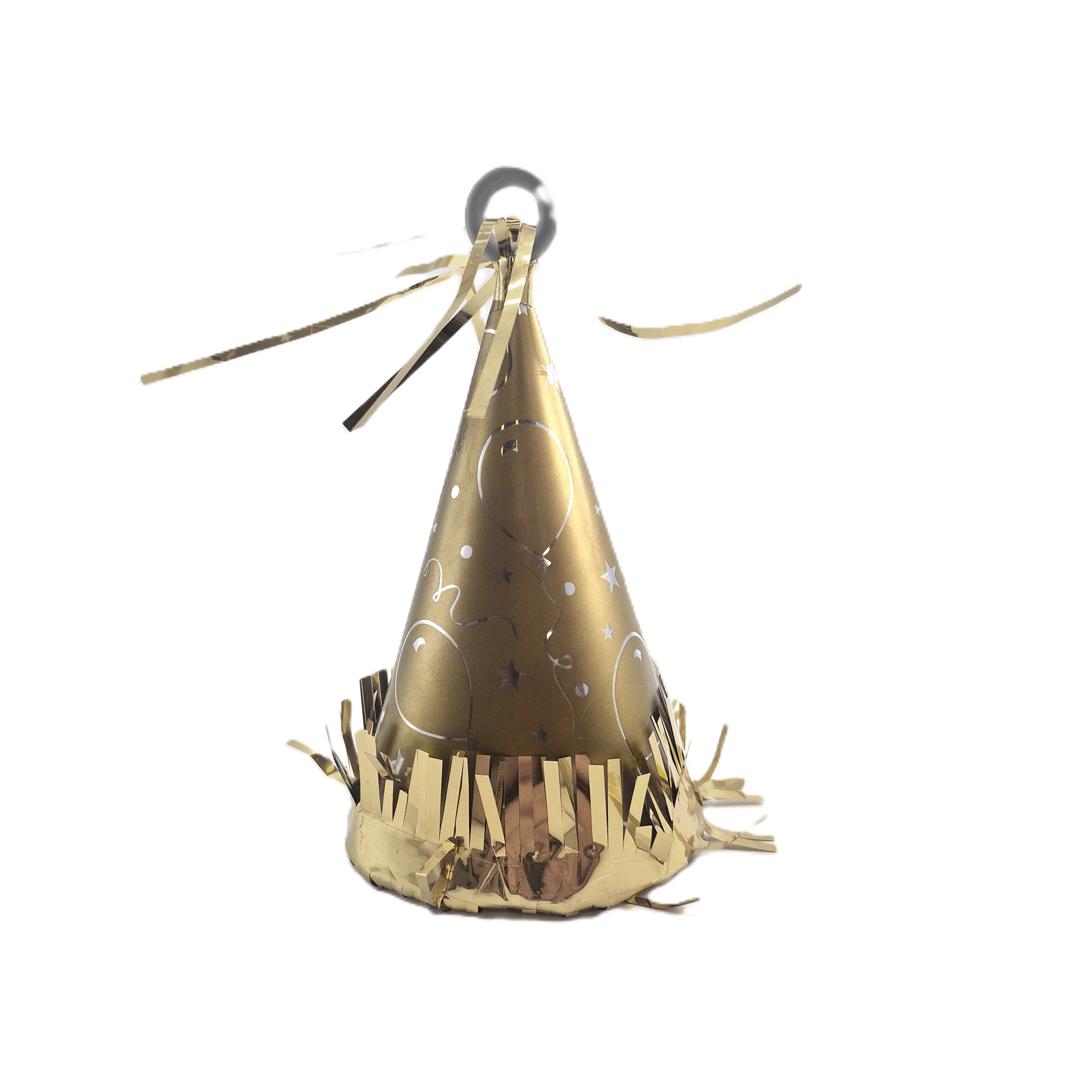 1.99 GOLD PARTY HAT BALLOON WEIGTH 