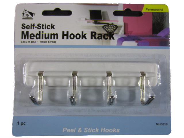 SELF STICK HOOK RACK  