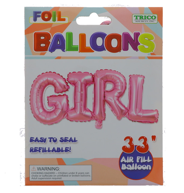 GIRL FOIL BALLOON 33 INCH  