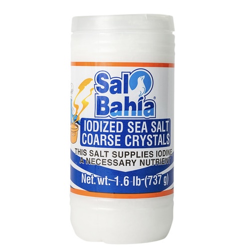 1.99 SAL BAHIA IODIZED SEA SALT COARSE CRYSTALS 1 POUND 