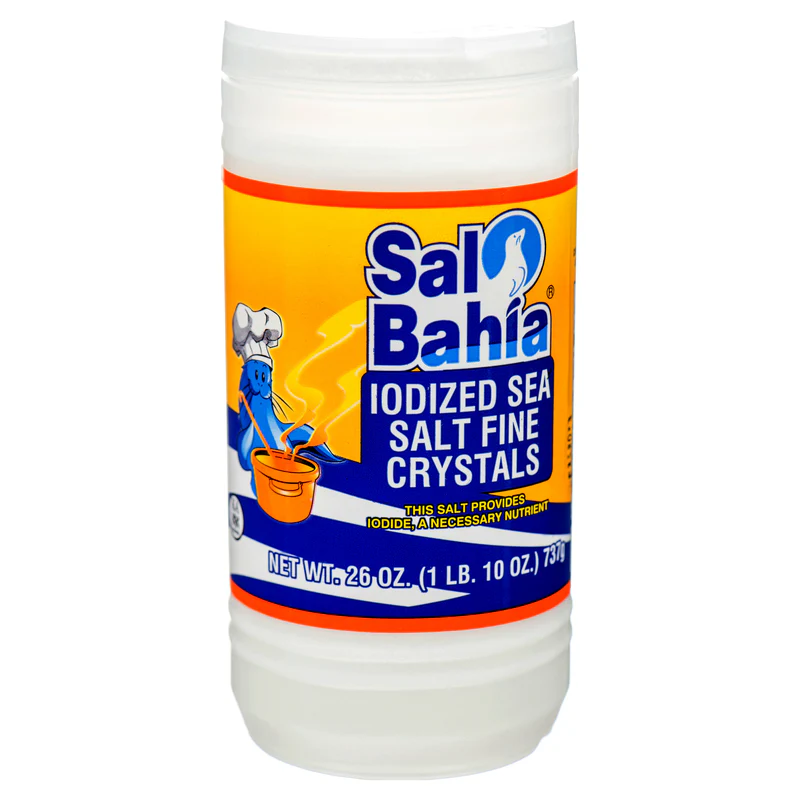 1.99 SAL BAHIA IODIZED SEA SALT FINE CRYSTALS 1 POUND 