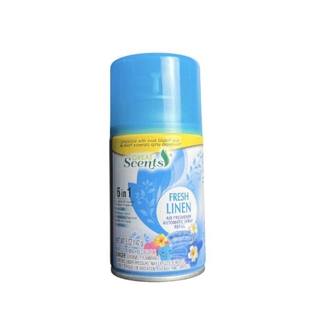 1.99 GREAT SCENTS FRESH LINEN 142 G