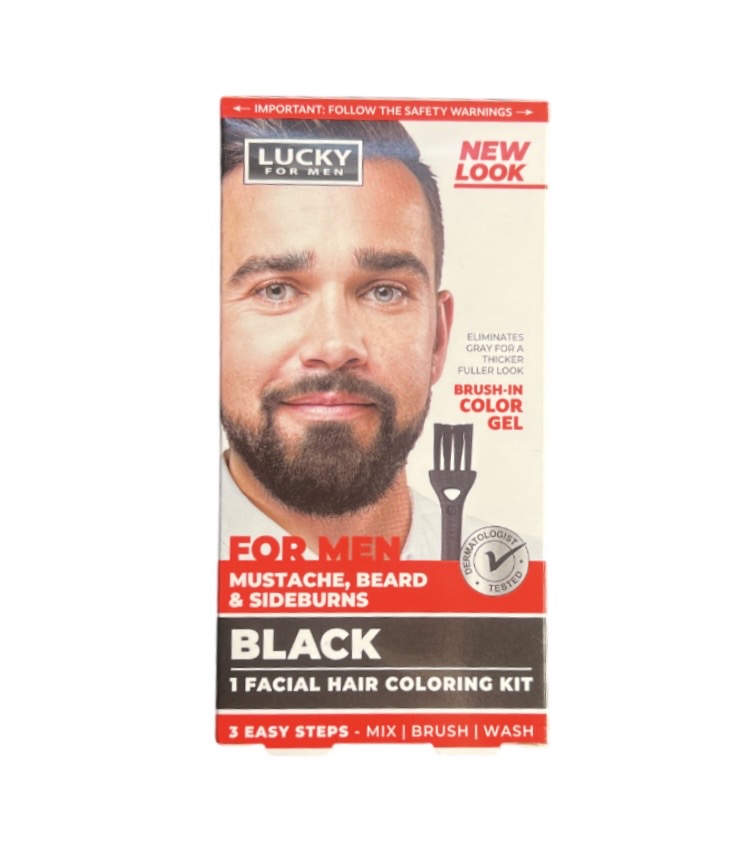 LUCKY FOR MEN BRUSH IN COLOR GEL BLACK 