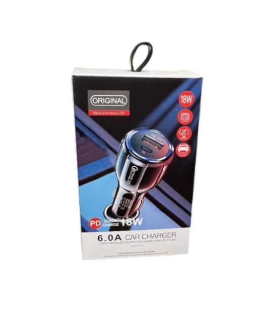 5.99 TYPE C + USB CAR CHARGER 