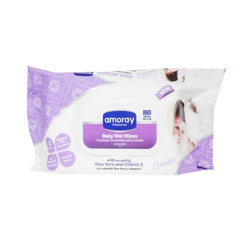 AMORAY BABY WIPES 80 COUNT 