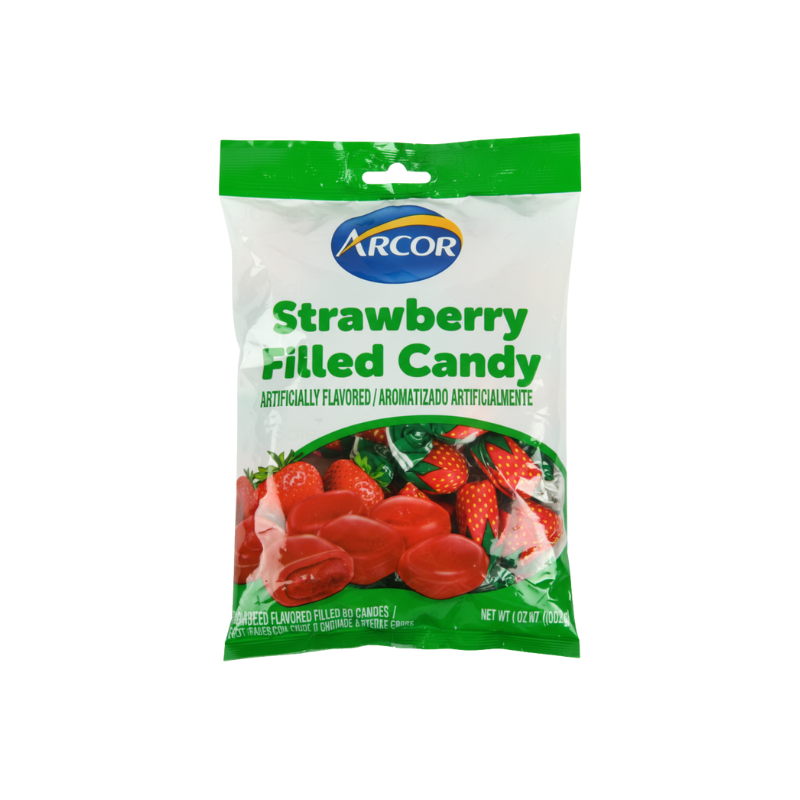 1.99 ARCOR STRAWBERRY FILLED CANDY 198 G