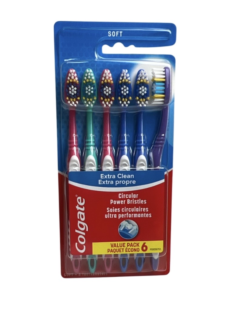 7.99 COLGATE VALUE 6 PACK TOOTH BRUSH