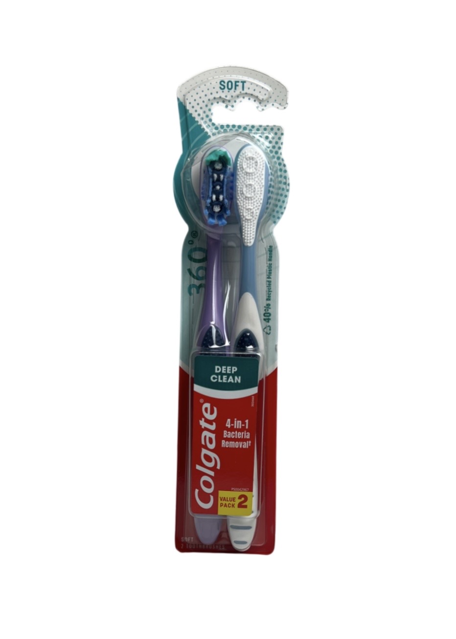 3.99 COLGATE 2 PACK DEEP CLEAN TOOTH BRUSH