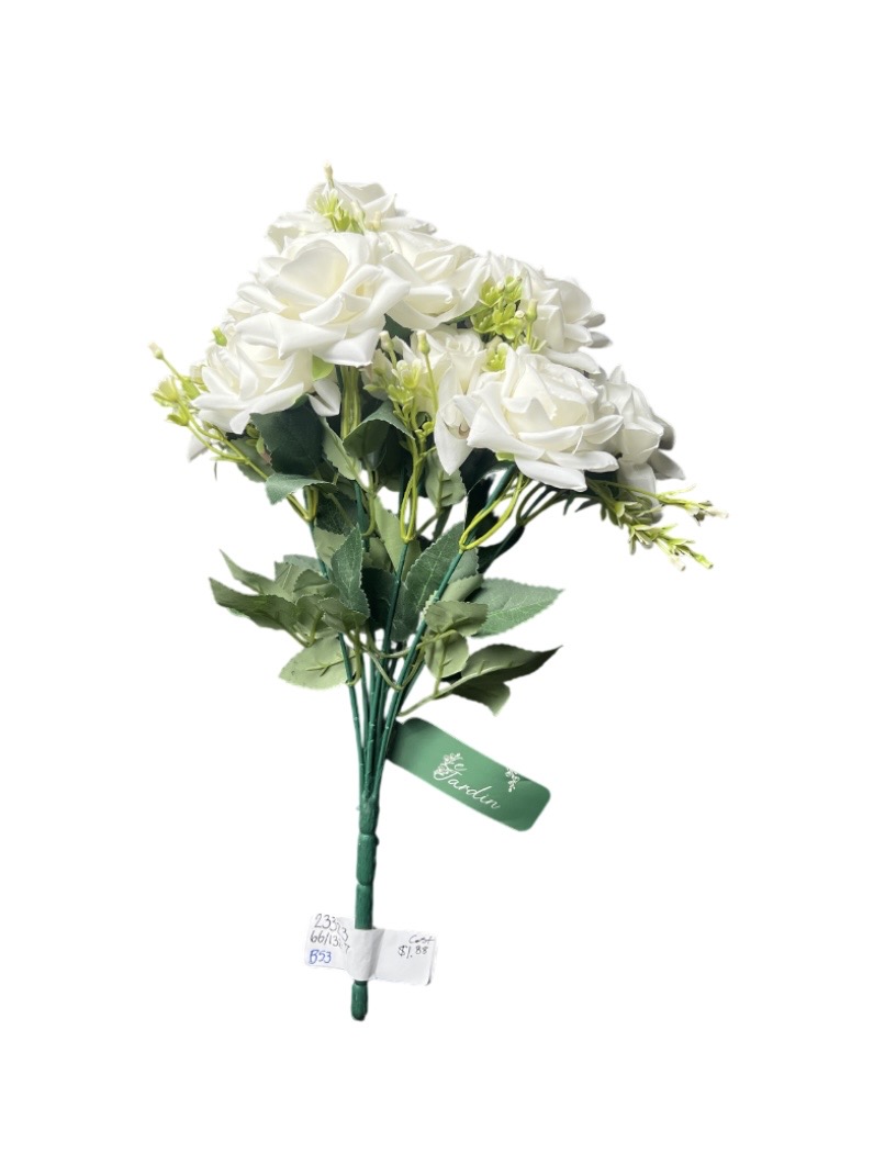 4.99 MEDIUM WHITE ROSE BOUQUET 