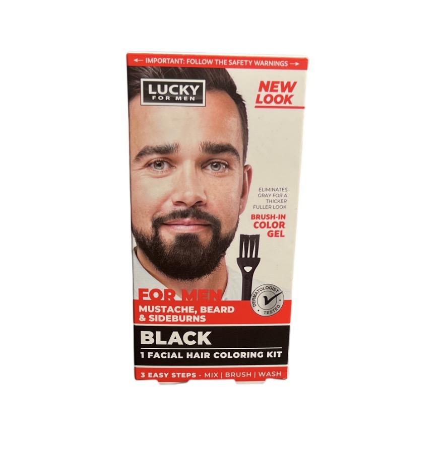 LUCKY FOR MEN BRUSH IN COLOR GEL BLACK 