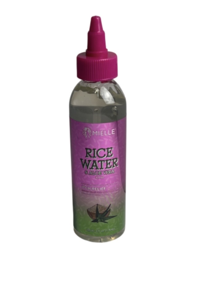 4.99 MIELLE RICE WATER AND ALOE VERA ITCH RELIEF 4 FL OZ