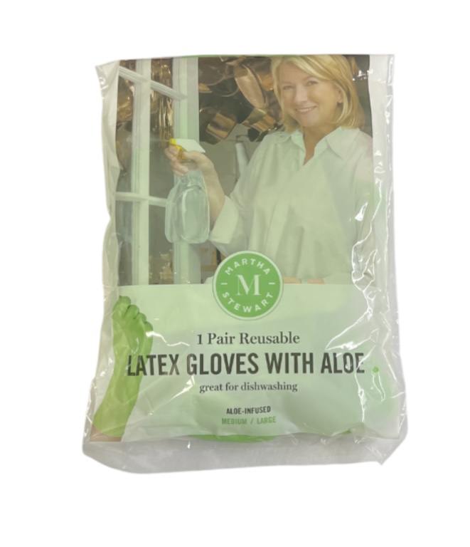 LATEX GLOVES WITH ALOE 1 PAIR 