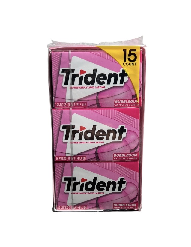 1.99 TRIDENT BUBBLE GUM