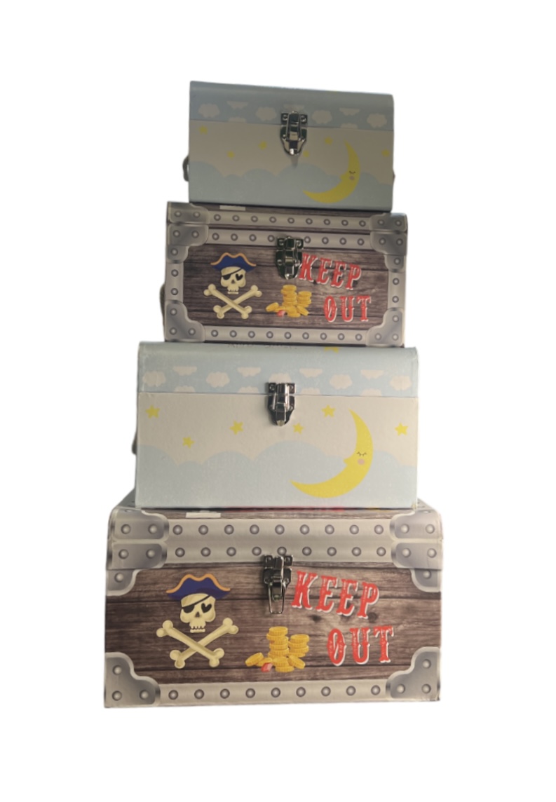 NESTED PIRATE GIFT BOXES *PRICES VARY