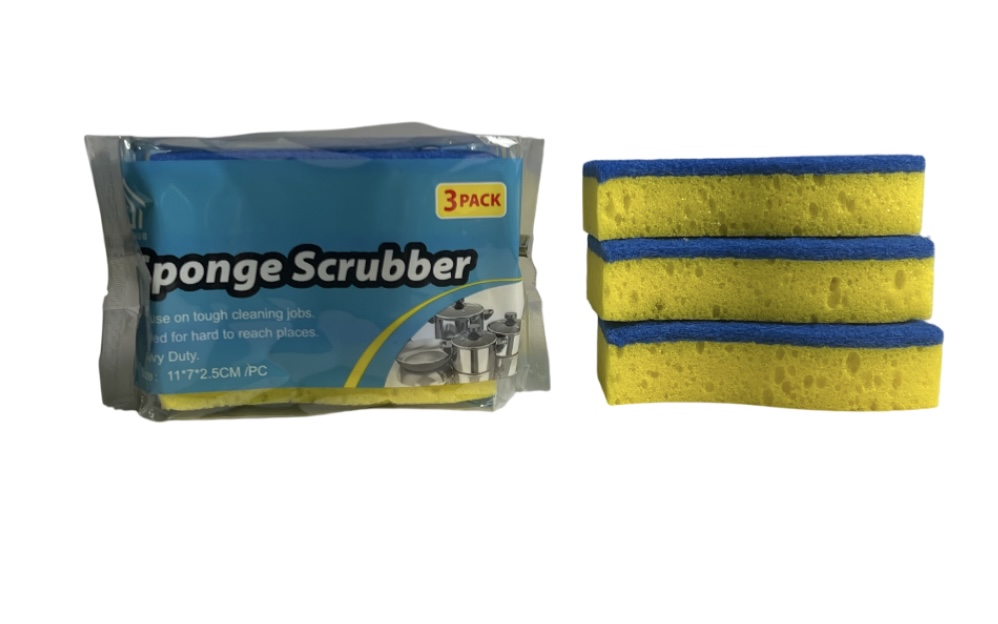 SPONGE SCRUBBER 3 PACK 