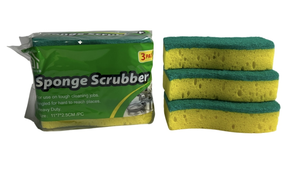 SPONGE SCRUBBER 3 PACK 