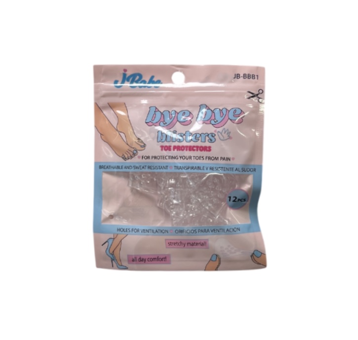 1.99 BYE BYE BLISTER TOE PROTECTORS 12 PCS 