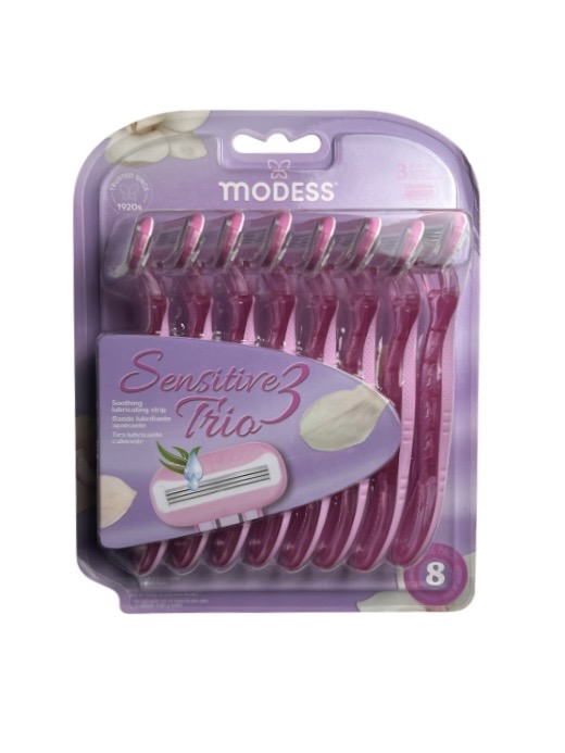 6.99 MODESS SENSITIVE RAZORS 3 PACK 
