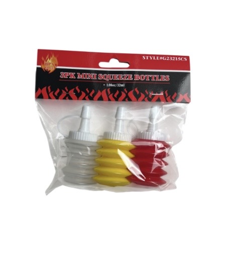 1.99 3 PACK MINI SQUEEZE BOTTLES