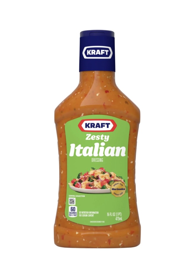 3.99 KRAFT ZEST ITALIAN DRESSING 16 FL OZ 