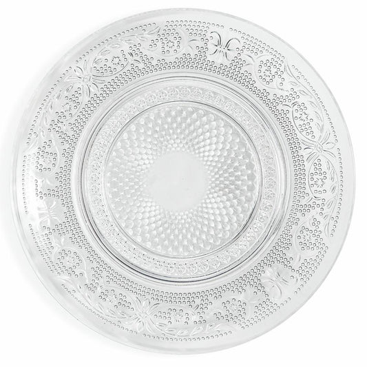 VINTAGE GLASS PLATE 5 1/4 INCH 