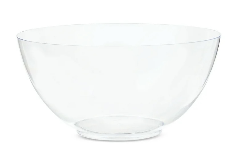 PLASTIC ORGANIC SALAD BOWL 32 OZ CLEAR