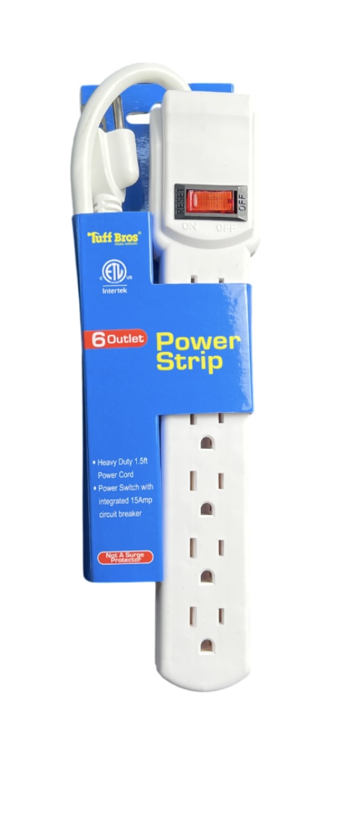 6.99 POWER STRIP 6 OUTLET 