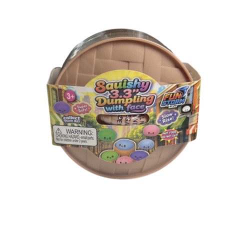 9.99 SQUISHY 3.3 INCH DUMPLING WITH FACE