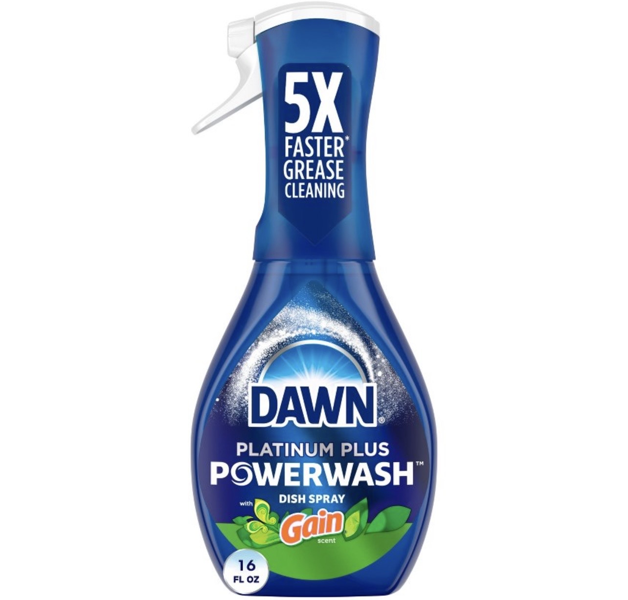 6.99 DAWN GAIN PLATINUM PLUSH POWER WASH 16 FL OZ 