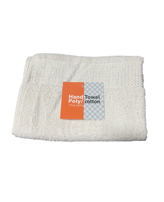 WHITE HAND TOWEL 17 X 27 INCH