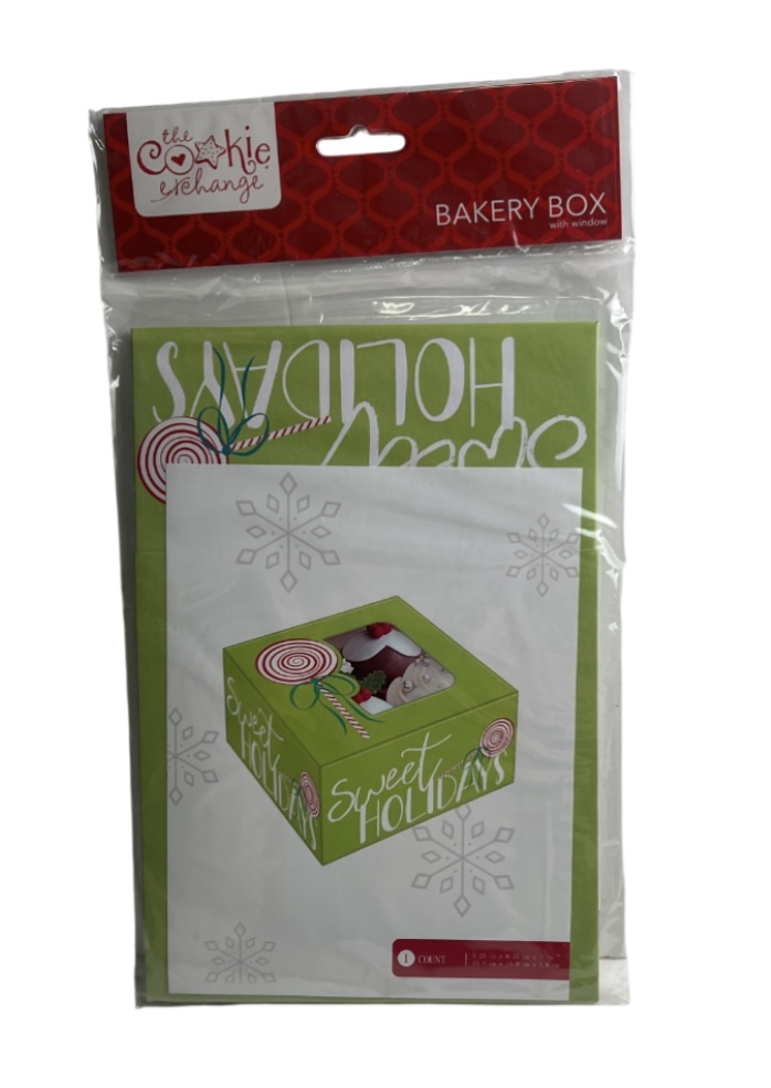 2.49 CHRISTMAS BAKERY BOX 6.25 X 6.25 X 3 INCH