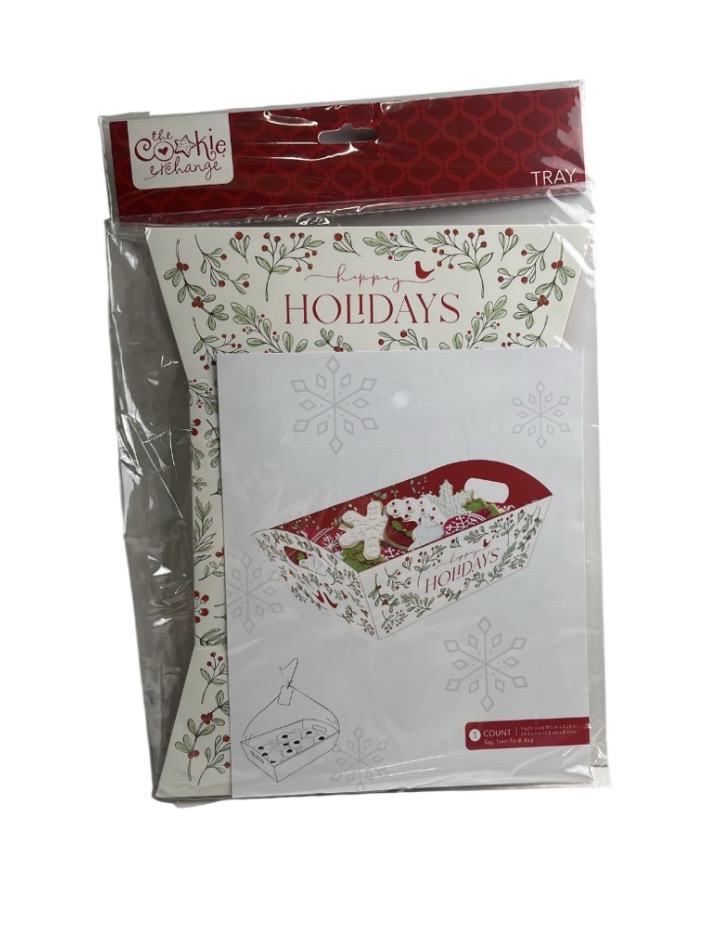 2.49 CHRISTMAS TRAY 9.625 X6.875 X 3.25 INCH