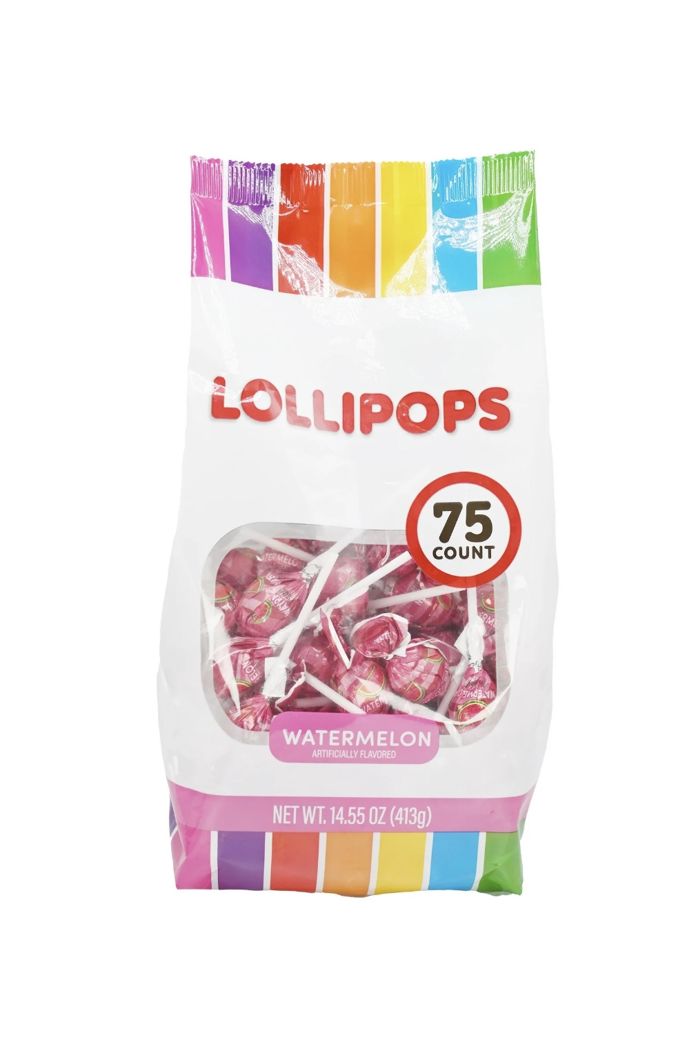 3.99 LOLLIPOPS 75 COUNT WATERMELON 