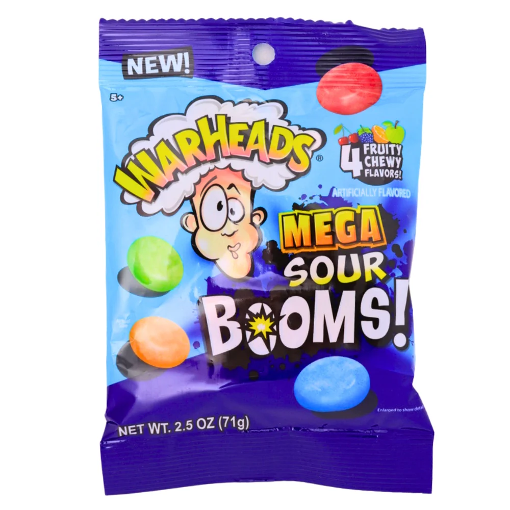 WARHEADS MEGA SOUR BOMBS 2.5 OZ 