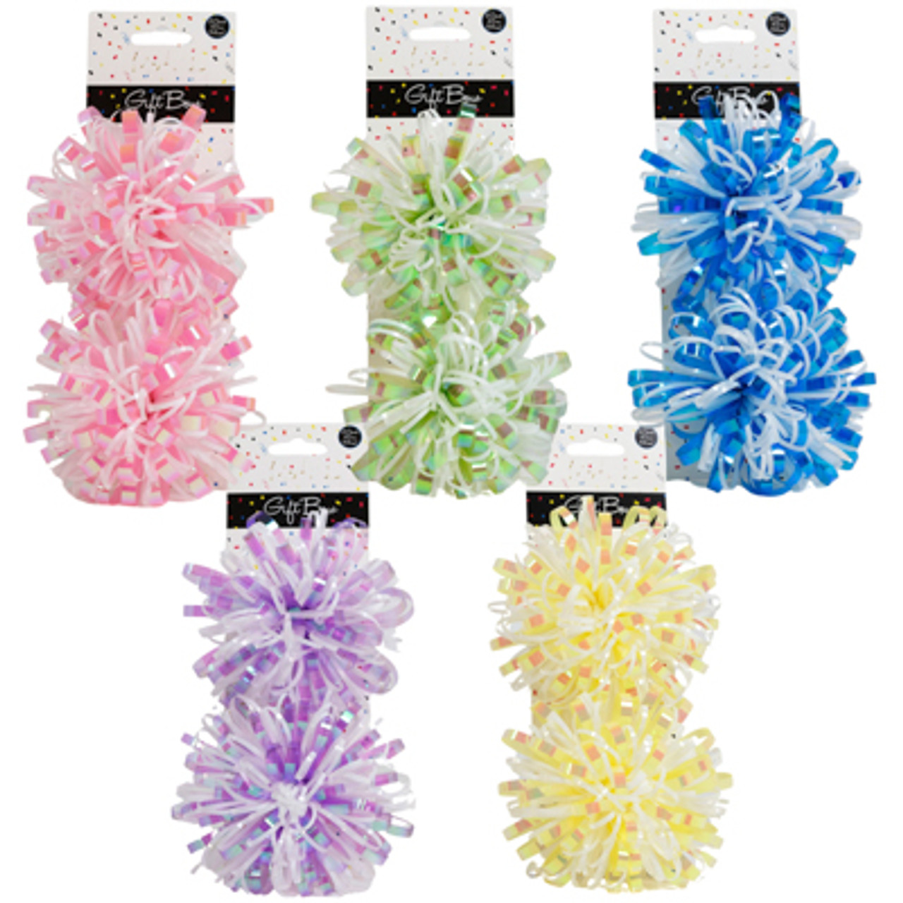 BLUE AND WHITE GIFT RIBBON 2 PACK 