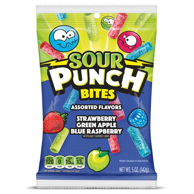 SOUR PUNCH BITES 3.7 OZ