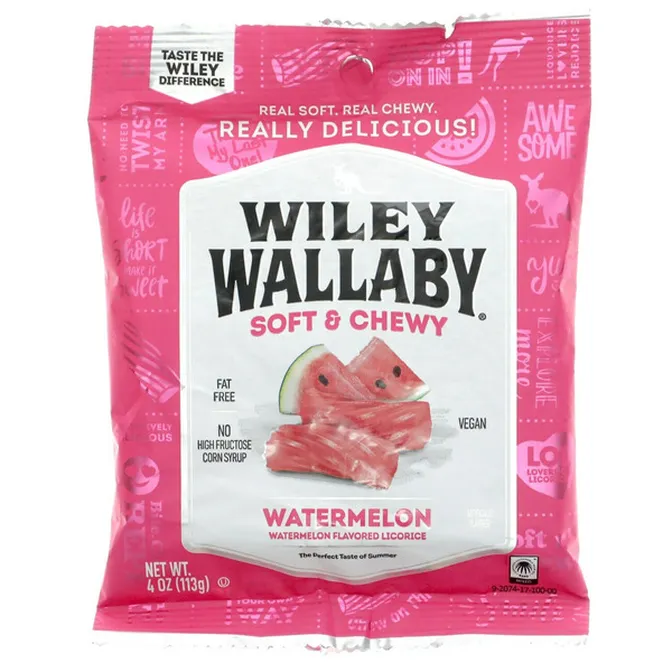 WILEY WALLABY WATERMELON LICORICE 4 OZ