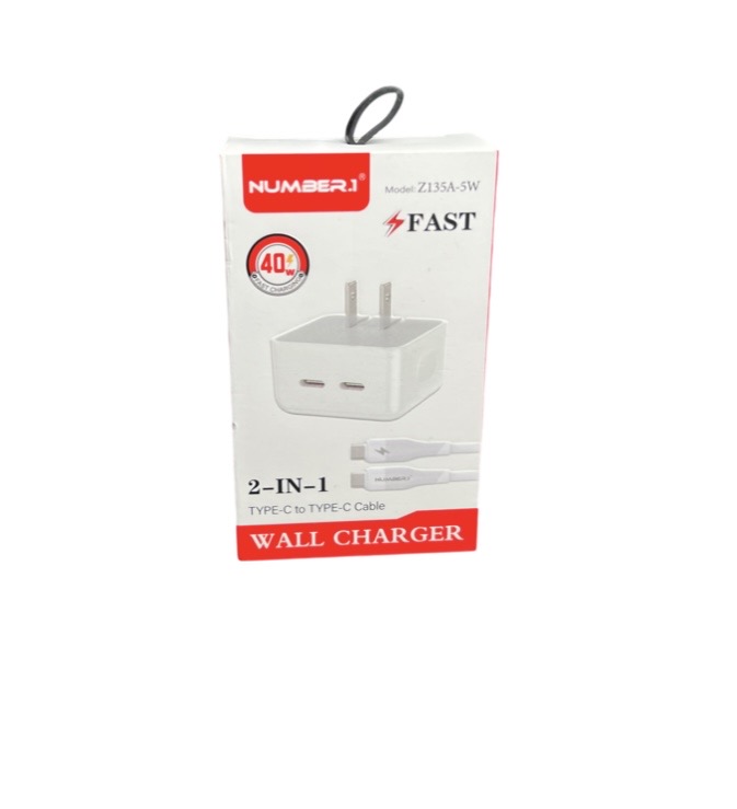 7.99 WALL CHARGER 2 IN 1 WALL CHARGE TYPE C 