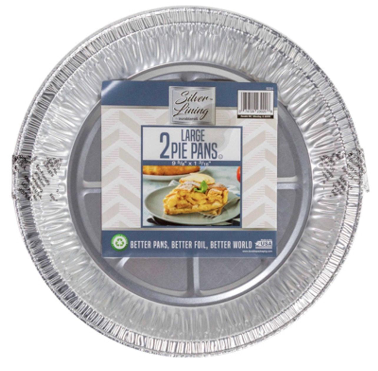 1.99 LARGE 2 PAN PIE PANS 