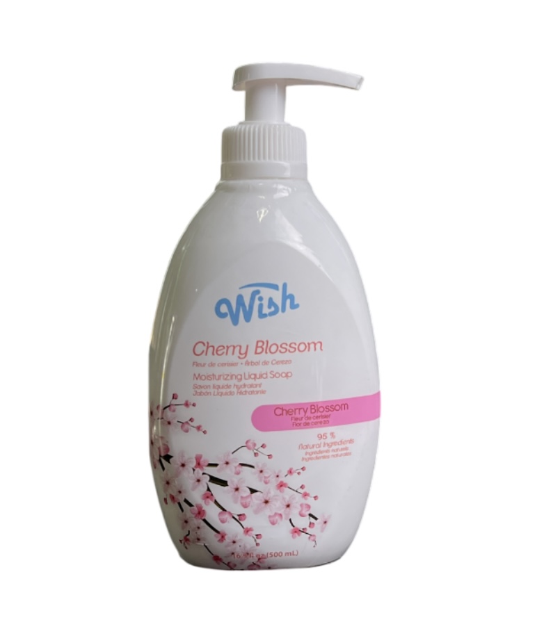 1.99 WISH CHERRY BLOSSOM LIQUID SOAP 16.9 FL OZ 